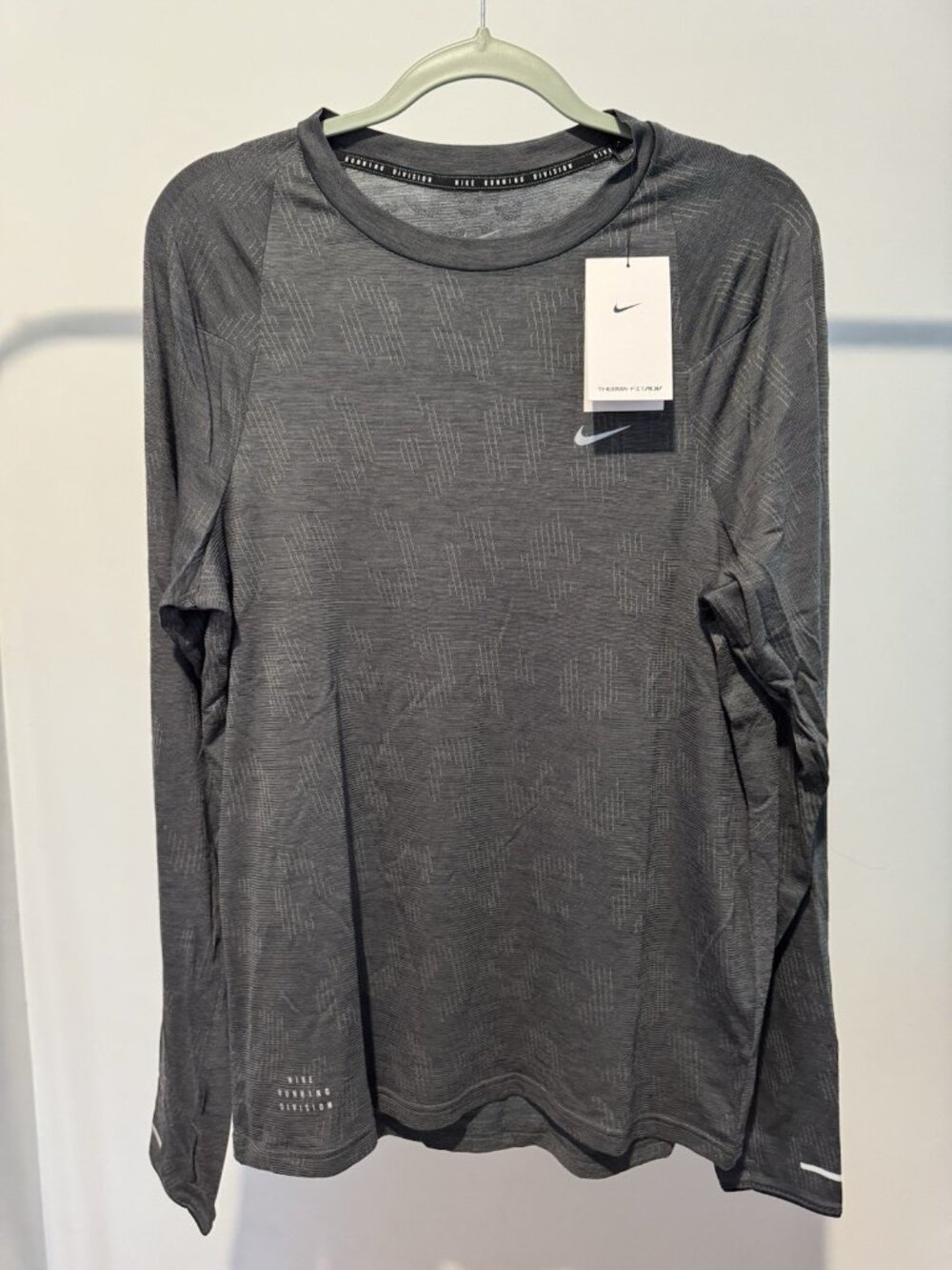 Nike Therma-FIT ADV Running Shirt Men's Medium Black Long Sleeve NWT $100
